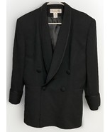 Christian Dior Vintage Black Wool Blazer Women’s Size 14 - $68.37 CAD