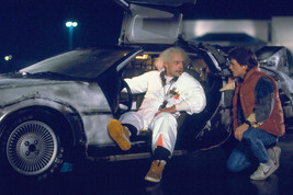 Back To The Future Delorean Car Michael J. Fox Poster 18x24 Poster - $23.99