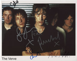 The Verve (Band) Richard Ashcroft + 4 SIGNED Photo + COA Lifetime Guarantee - £78.17 GBP