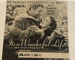 It’s A Wonderful Life Print Ad Vintage Jimmy Stewart Donna Reed TPA3 - $5.93