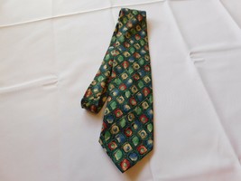 Debenhams Tie Neck neckwear 59&quot; Long 3 7/8&quot; wide print Multi Colored Gre... - £26.70 GBP