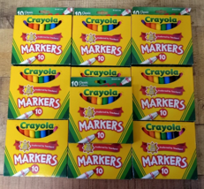 10 PACK - Crayola Broad Line Markers - 10 Ct Classic Colors - School Sup... - €24,90 EUR
