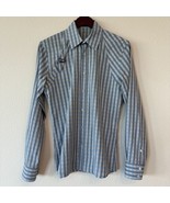 Alexander McQueen Men’s Harness Dress Shirt Blue Check Pattern Size 44 E... - €251,19 EUR