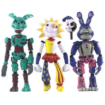 3pcs\Set Five Nights At Freddy&#39;s FNAF Sundrop Moondrop Action Figure NEW... - £19.51 GBP