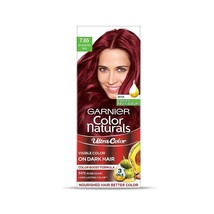 Garnier Color Naturals Ultra Hair Color Visible on Dark Hair (7.3 Raspberry Red) - £14.70 GBP