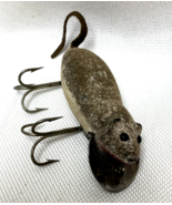 Vtg. HEDDON Fishing Bait Lure Meadow Mouse with Tail and 2 Hooks - £35.82 GBP