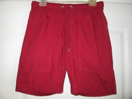 Union Shirred Waistband Drawstrings Men’ Shorts Red 30 R UPC40 - £16.15 GBP