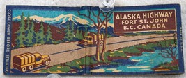 Matchbook Cover 1930&#39;s Alaska Highway Fort St John BC Canada Great Graphics - £7.98 GBP