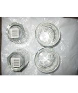 Glassware- New SET of 4 Kitchen Dining GLASSES - clear color 5&quot; TALL - P... - $956.33 MXN