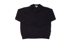Linea Uomo Mens Mens Quality Black Long Sleeve Wool Blend Sweater Size L large - £12.48 GBP