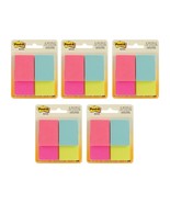 Pack of 5 3M Post-It Notes Notepad 1-3/8 in X 1-7/8 in 4 Pads 50 Sheets ... - €18,72 EUR