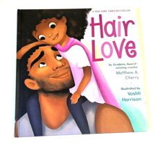 Hair Love Illustrated by Vashti Harrison Children&#39;s Hardcover Book - £5.53 GBP