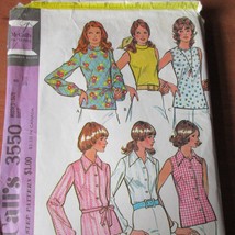 Vintage McCall&#39;s Sewing Pattern, Misses size 8, 31 and half bust, blouses - £4.14 GBP