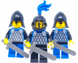 Lego Vintage Castle/Knights Black Falcon Lot x3 Soldiers Minifigures Arc... - $22.08