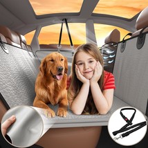 Back Seat Extender For Dogs,Anti-Grip Heavy Duty Leather Dog Car Seat Cover With - $84.99