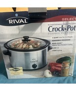 Vintage 2001 Rival Crock Pot Stoneware Slow Cooker Original 4 Quarts 304... - $69.29
