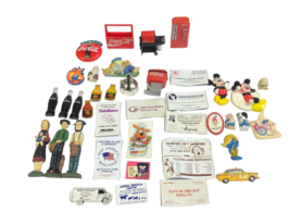 39 Refrigerator Advertising Magnets Kitchen Fridge Coke Cola Mickey Amish Vtg - £30.18 GBP