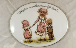 Holly Hobbie - &quot;Mother is Another Name For Love&quot; Collector&#39;s Porcelain Plaque  - £11.67 GBP