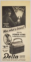 1951 Print Ad Delta Power-King 12-Volt Electric Lanterns Marion,Indiana - $8.98