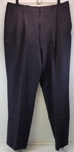 CB) Bill Blass Menswear Men&#39;s Suit Pants Black Pleated Trousers 34.5&quot; Waist - £9.27 GBP