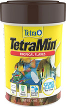 TetraMin Regular Tropical Flakes Fish Food 5.04 oz (12 x 0.42 oz) TetraMin Regul - £28.32 GBP