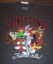 Wb Looney Tunes That&#39;s All Folks T-Shirt Small New Taz Wile Marvin Daffy Duck - $19.80