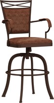 Hillsdale Bridgetown Swivel Tilt Barstool, Aged Bronze Finish - $213.99