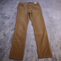 Lucky Brand Cooper Slim Pants Beige Corduroy Casual Straight Leg Preppy Youth 16 - £20.22 GBP