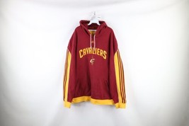 Vtg Adidas Mens 2XL Distressed Baggy Fit Cleveland Cavaliers Hoodie Sweatshirt - £36.98 GBP