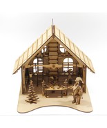3D Christmas Puzzle | Santa&#39;s Workshop Puzzle | 3mm MDF Wood Board 3D Pu... - £35.20 GBP