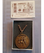 Vintage 1776-1976 Bicentennial Medal Spirit of &#39;76 Bronze Pendant Neckla... - $16.29 CAD