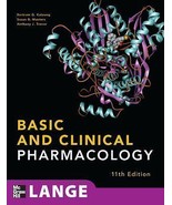 Basic and Clinical Pharmacology, 11th Edition (LANGE Basic Science) - Ve... - $26.50 CAD