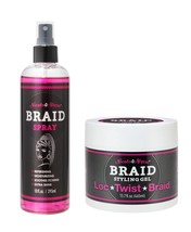 Nicole &amp; Alyssa - Braid Spray and Loc/Twist Braid Gel Combo (10oz (Spray... - £15.39 GBP