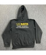 UC Davis Hoodie Mens Small Gray Pullover Casual Distressed Thrashed Adults - $34.88 CAD