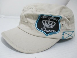 Hard Rock Couture Beirut Cap Hat Khaki Adjustable Plaid Interior Lining Atlanta - $9.89