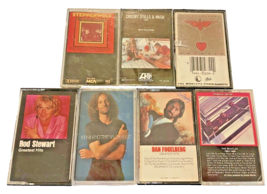 Cassette Tapes 7 Classic Rock Beatles Fogelberg Steppenwolf CSN Rod Stewart - £14.59 GBP