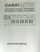 Owner&#39;s Manual Booklet for the Casiotone Casio MT-18 ROM Pack Keyboard M... - $15.83
