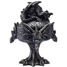Silver Dragons Jewelry Trinket Box - $24.73
