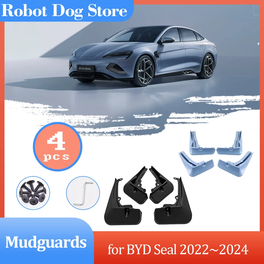 4pcs Car Mudguards for BYD Seal Atto 4 EV 2022~2024 2023 Mud Flaps Part Splash - £28.43 GBP+