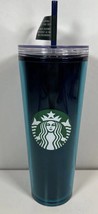 Starbucks 2022 Confetti Aqua Terra Decorate Your Own Lid Cold Cup Tumbler 24 Oz - $28.04