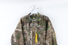 New Cabelas Mens Size Small Spell Out Realtree Camouflage Collared Button Shirt - £34.79 GBP