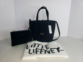 New Liffner Sprout Tote Mini Black Suede - MSRP $575 - $8,649.27 MXN