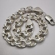 Vintage Heavy 925 Sterling Silver Bracelet - 26.46g Artisan Crafted Soli... - $280.00