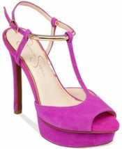 Jessica Simpson Women &#39;Carah&#39; Platform Sandal Suede Spring Magenta Size 7 M - $24.67
