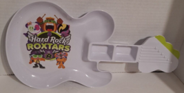 Hard Rock Cafe Roxtars Guitar Plate Collectible Dipping Tray Melamine 2014 - £13.04 GBP