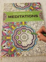 Coloring Calm Meditations Adult Coloring Book 100 pages - £3.26 GBP