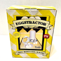 Eggstractor Hard Boiled Egg Peeler Egg Slicer Unused in Original Box - £8.51 GBP
