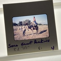 35mm Slide Woman On Camel Istanbul Turkey 1973 Tourist - $156.94 MXN