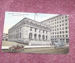 vintage post card  charleston  west virginia..post office and federal building - £9.48 GBP