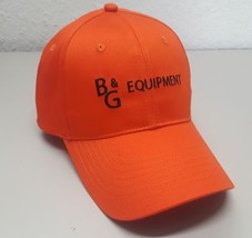 Trucker Cap Hat Industrial: B&amp;G Equipment Orange/Black writing - $21.77